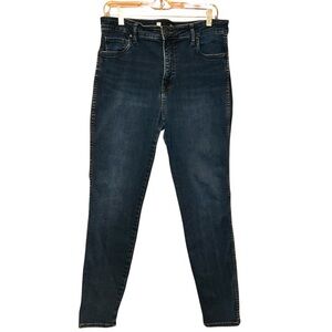 Kut From The Kloth Womens Size 12 Dark Wash High Rise Skinny Jeans Stretch Denim